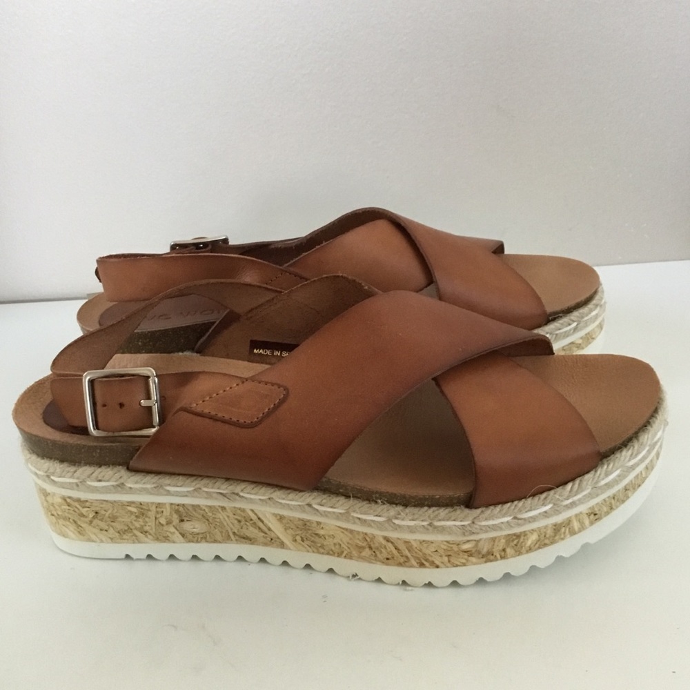 NWT Five Worlds Juniper Leather Platform Sandals (10) - Picture 4 of 9